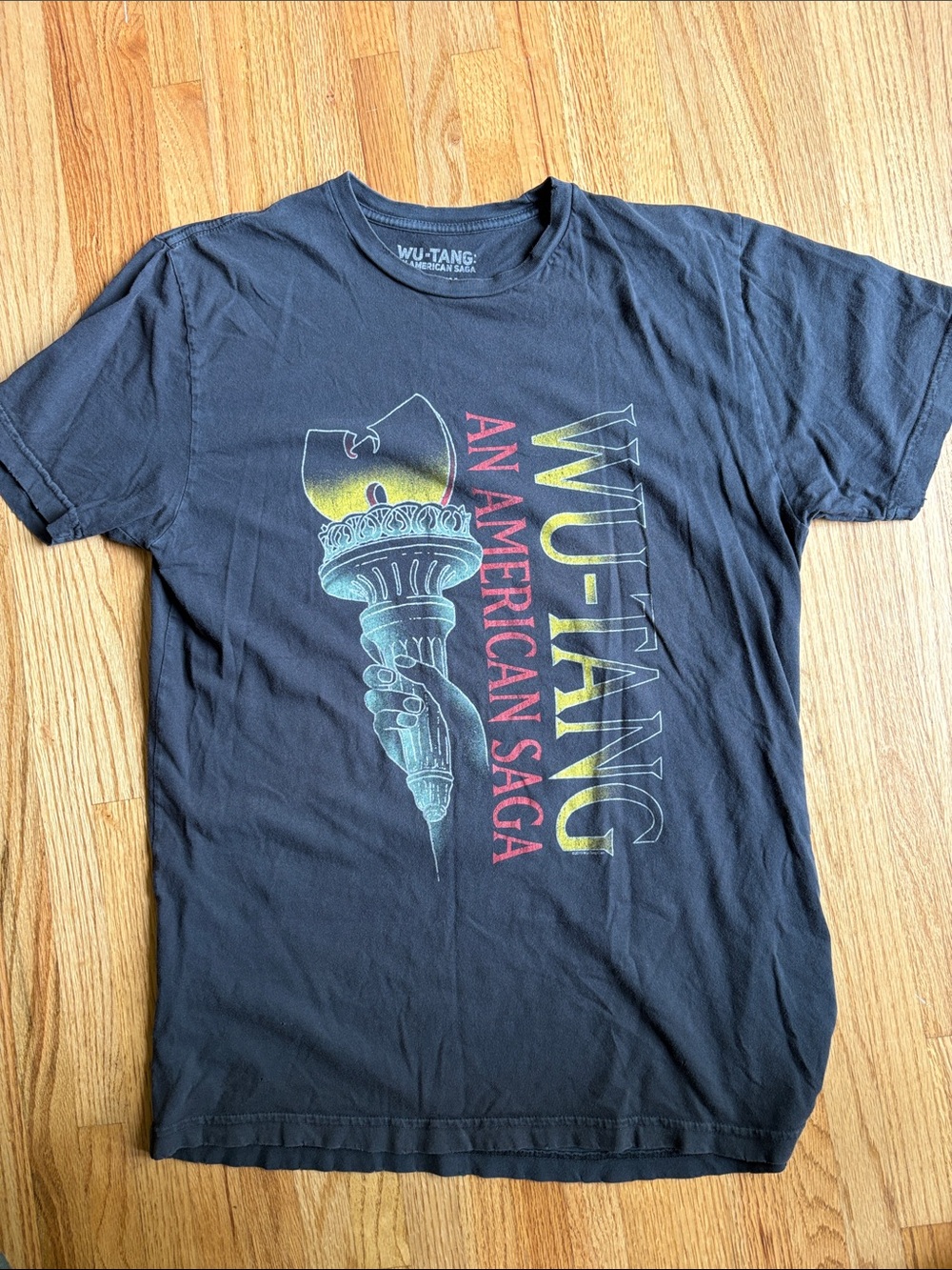 Wu-Tang An American Saga medium charcoal faded black tee